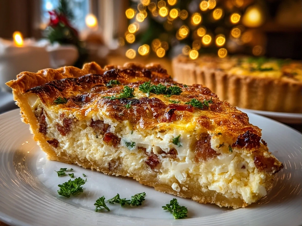 Christmas Morning Quiche Close-up