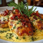 Close-up of Creamy Tuscan Chicken