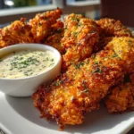 Close-up of crispy chicken tenders