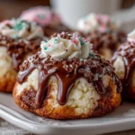 Close-up of delicious homemade cake mix cookies