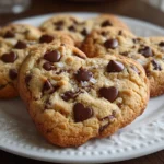 Close-up of Heart-Shaped Chocolate Chip Cookies