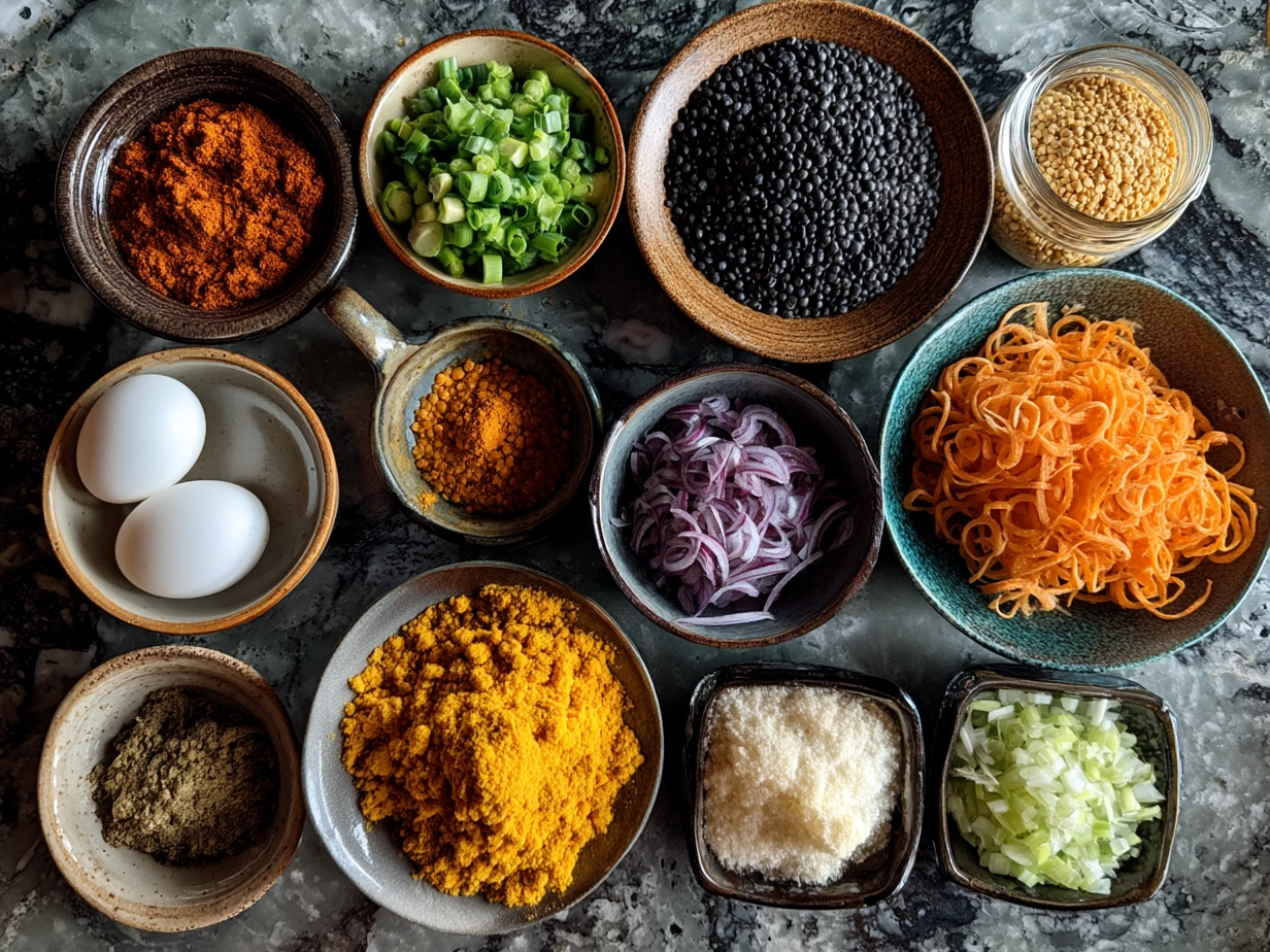 Ingredients for Coconut Curry Lentil Soup