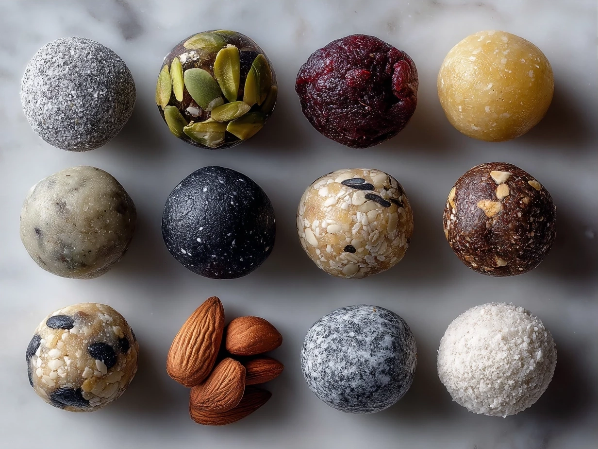 Ingredients for Energy Ball on a kitchen counter