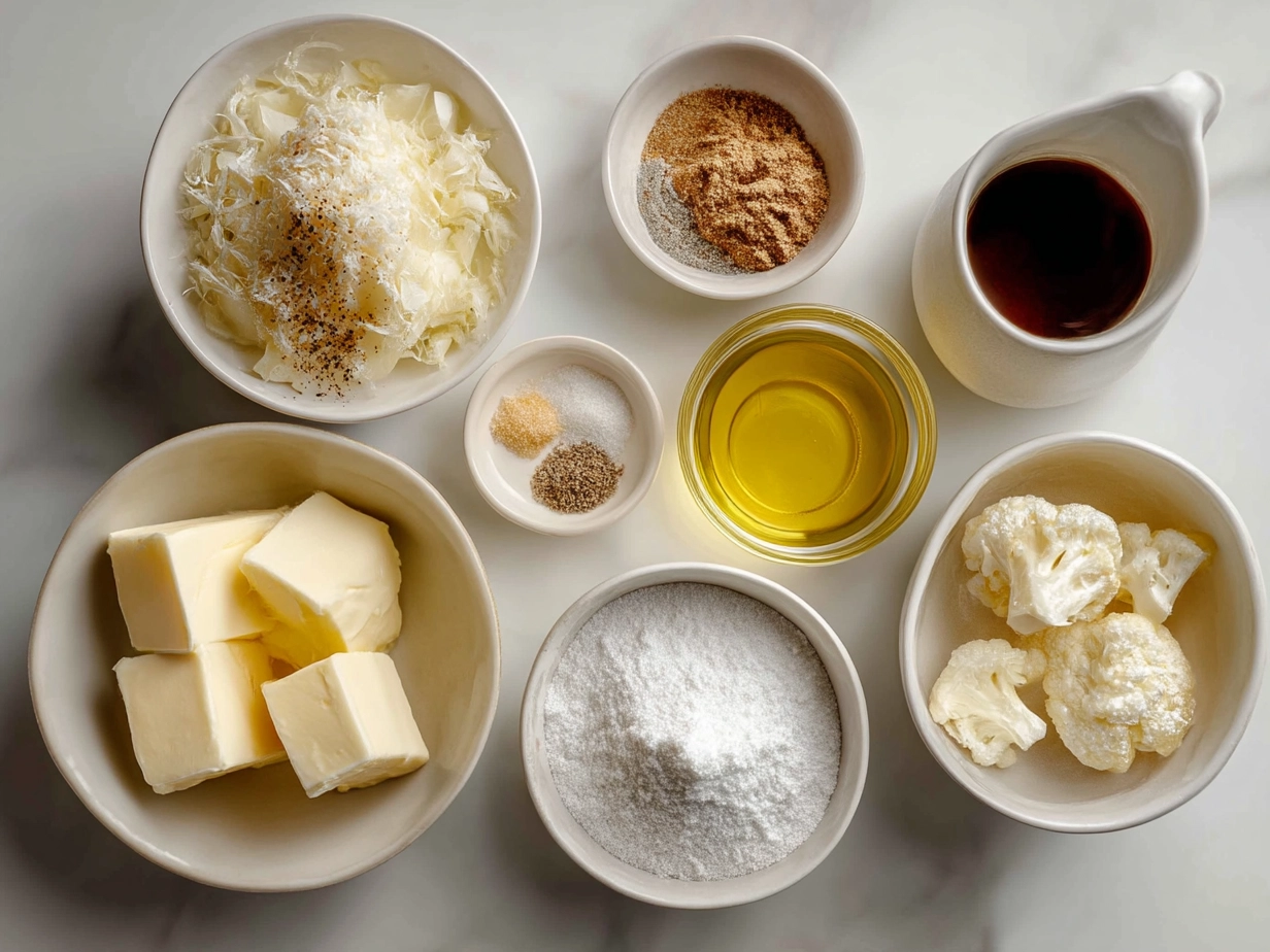 Ingredients for French Onion Chicken Bake laid out on a kitchen counter