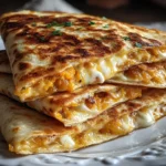 Freshly prepared Pumpkin Quesadillas