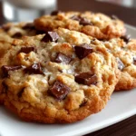 Home cook, iPhone 14. Close-up slight angle of comforting chocolate chip cookies on white plate. Mouthwatering --ar 4:3 --style raw --s 260