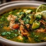 Homemade Authentic Crockpot Chicken Pozole Verde