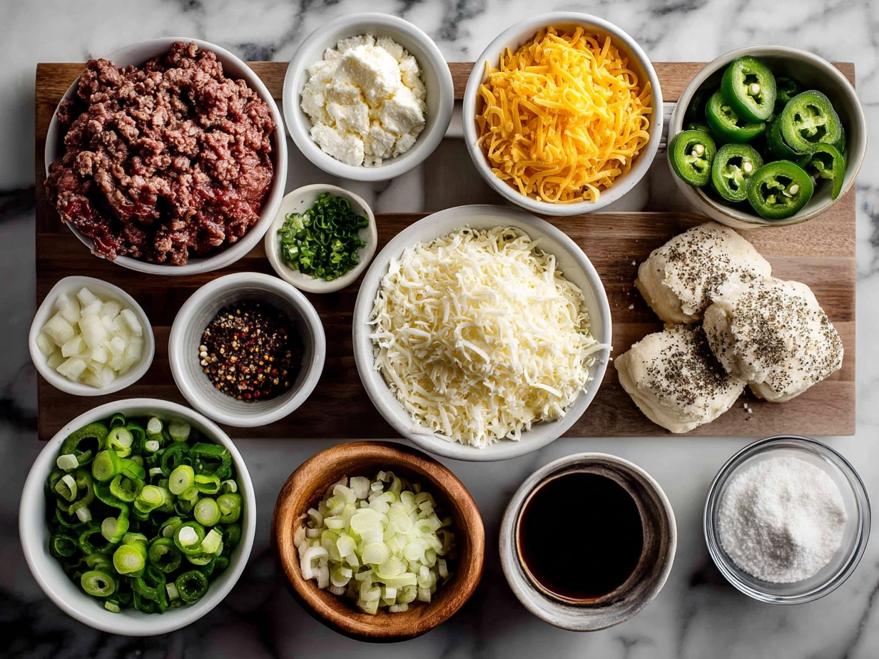 Ingredients for Loaded Philly Cheesesteak Sliders
