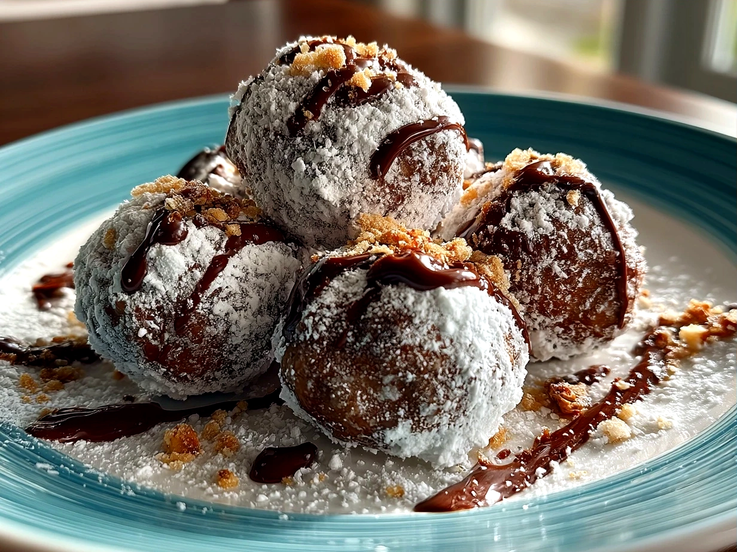 Bowl of finished Puppy Chow Balls ready to serve