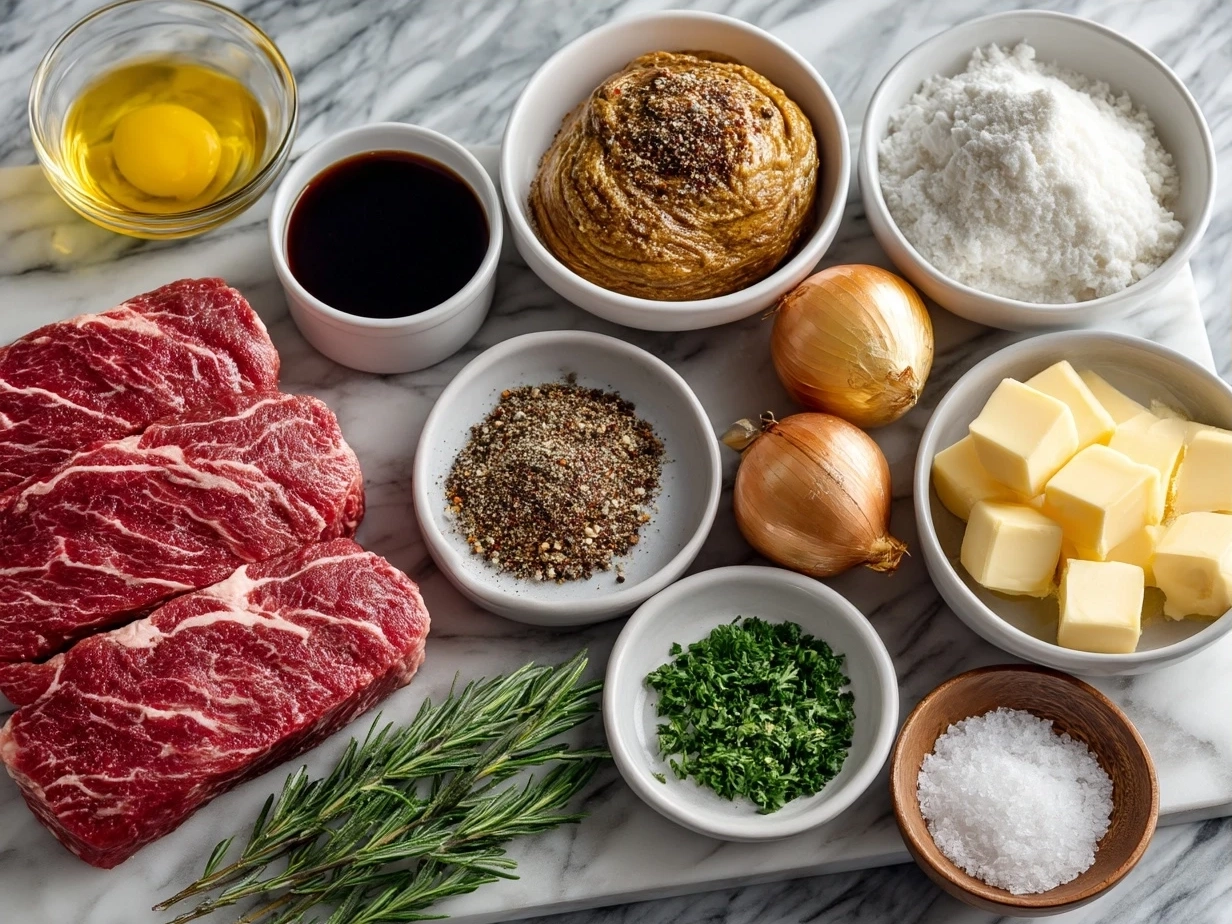 Ingredients for Slow Cooker Italian Beef Sandwiches